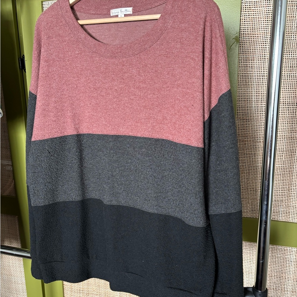 Nine Britton Textured Knit in Rich Brown